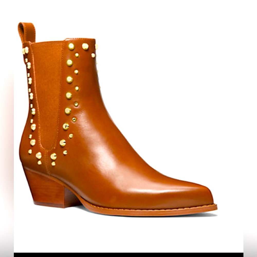 M. Michael Kors Leather Ankle boot. Kinlee Astor Studded Leather.